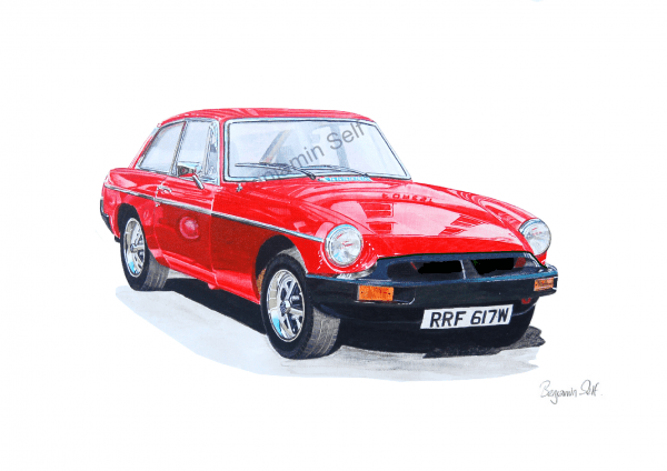 MGB-GT red Original