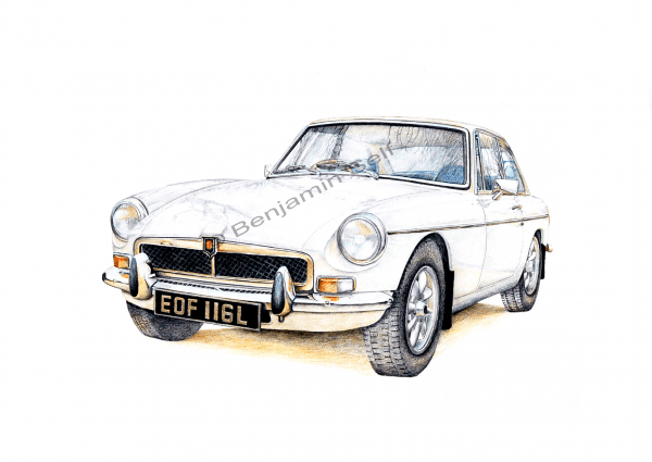 MGB-GT white Original