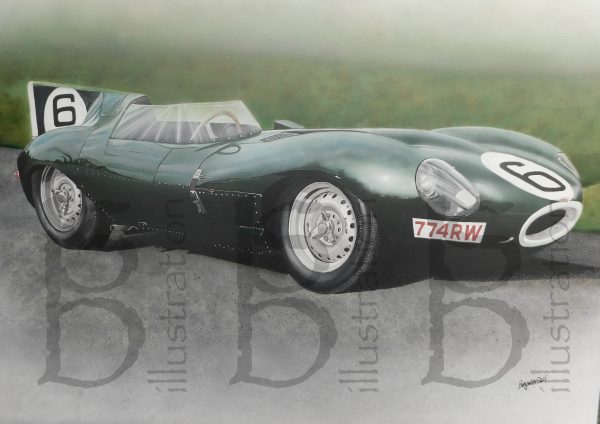 Jaguar D-Type Print